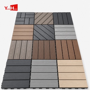 Planche de terrasse en composite solide WPC à grain de bois 3D en relief profond pour extérieur - Product Image 1