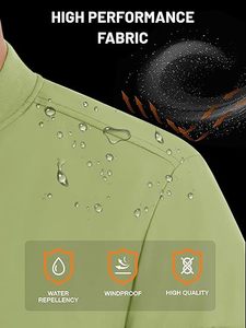 Chaqueta Cortavientos Deportiva Personalizada para Hombre, Talla Grande, Delgada, Larga, Tipo Bomber, con Protección Contra el Viento - Product Image 2