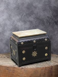 <b>Small</b> White & Blue Wooden Decorative Box Hot Selling <b>Gifts</b> & Crafts Wooden Boxes Wall Signs Made In India - Product Image 3