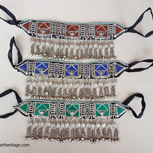 Collar de Gargantilla Vintage Afghan Kuchi, Joyería Étnica Tribal para Mujer con Campanas y Monedas, Pieza de Joyería de Declaración Bohemia Hecha a Mano - Product Image 2