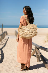 100% coton été Maxi robe pour femmes bohème plage Vintage caftan parole longueur vêtements de nuit avec technique tissée écologique - Product Image 3