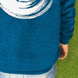 New Arrival Customized <b>Sherpa</b> Fluffy Pullover <b>Hoodie</b> Cotton Sweatshirts Button Heavyweight Thick Fur <b>Sherpa</b> Fleece Hoodies Boys - Product Image 6