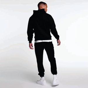 เสื้อฮู้ดผู้ชายสไตล์เกาหลี ผลิตตามสั่ง (OEM) ผ้าฝ้ายฟลีซ 100% น้ำหนักเบา มีกระเป๋า ไม่หด ผลิตด้วยเทคนิคการพิมพ์แบบซับลิเมชั่น เหมาะสำหรับฤดูหนาว - Product Image 3