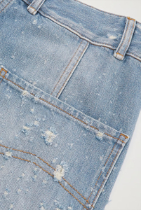 OEM personalizado de alta calidad Streetwear moda Ripped Jeans Mujer Pantalones de mezclilla Bolsillo lateral personalizado Mujer Cargo Pant Jeans - Product Image 5