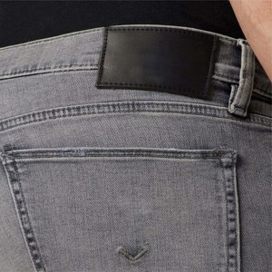 Jeans bleu sarcelle pour hommes à la mode Denim stretch à coupe droite pour tenues décontractées et décolorées - Product Image 4