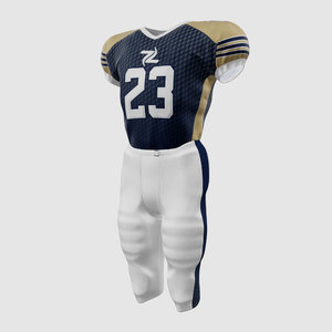Nuevo Uniforme de Fútbol Americano 7V7, Talla Grande, Diseño Transpirable, 100% Poliéster, Precio al por Mayor, Alta Calidad, Manga Corta - Product Image 4