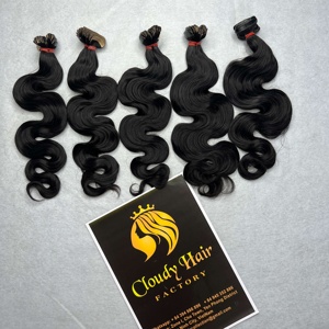 Venta al por mayor Raw Vietnamita Virgen 12A Grado Cabello humano Cuerpo Ondulado Negro Natural Cabello humano Alta calidad Sin caída - Product Image 4