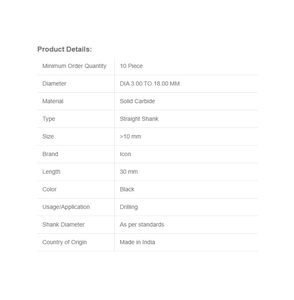 สว่านคาร์ไบด์แข็งความเร็วสูงออกแบบมาสำหรับการตัดสเตนเลสที่เชื่อถือได้และแม่นยำ - Product Image 2