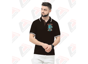 เสื้อยืดลายทางของผู้ชายที่เป็นเอกลักษณ์สำหรับเสื้อโปโลระบายอากาศได้ดีมีสไตล์ผ้าเดนิมผ้าลูกฟูกเป็นมิตรกับสิ่งแวดล้อมผ้าปะติดสำหรับฤดูร้อน - Product Image 6