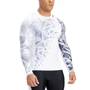 New Style Men Fitness Short Sleeve Custom Print Long Sleeve UV protection <b>MMA</b> <b>Rash</b> <b>Guard</b> T-shirt Long Sleeve Wholesale Rate - Product Image 5