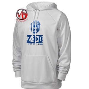 Nouveau design Zeta Phi Beta pulls à capuche polaire sérigraphie manches longues côtes bas poche kangourou attirail de sororité - Product Image 4