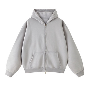 Streetwear unisexe sweat à capuche vintage délavé à l'acide pull à capuche surdimensionné en molleton de coton avec broderie de logo personnalisé - Product Image 2