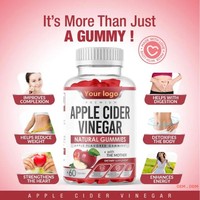 Gummies au vinaigre de cidre de pomme à marque privée OEM, Halal, pour un ventre plat, produits amincissants sans sucre