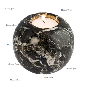Bougeoir chauffe-plat de couleur blanche en marbre de qualité supérieure bougeoir de taille personnalisée de forme ronde en vrac - Product Image 2