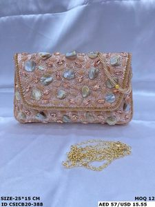 Designer <b>Evening</b> Clutch Stylish Handcrafted Bridal <b>Bag</b> for Weddings & Event's - Product Image 6