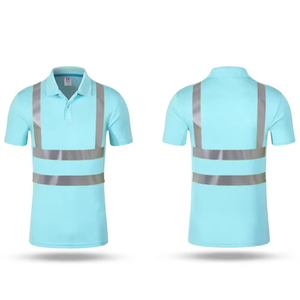 Camisa DE TRABAJO reflectante de alta visibilidad Premium, uniforme de seguridad, ropa de trabajo de manga corta Industrial, ropa de construcción fluorescente - Product Image 2