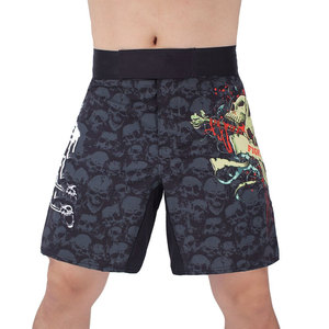 Pantalones cortos de MMA de poliéster 100% de secado rápido de alta calidad más vendidos Opciones de diseño de logotipo personalizado Todos Los tamaños disponibles Ropa de artes marciales - Product Image 1