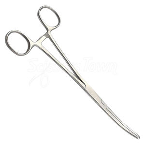 Pinzas hemostáticas curvas Pinzas de bloqueo de acero inoxidable de 8 pulgadas Abrazadera Instrumento quirúrgico para uso clínico - Product Image 1
