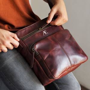 New Western Genuine Leather Handmade <b>Sling</b> <b>Bags</b> Real Leather New Design Handbags Crossbody Multi Uses Stylish <b>Bags</b> for Unisex - Product Image 1