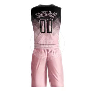 Uniforme de basket-ball pour hommes dernière conception uniforme de basket-ball imprimé de logo personnalisé - Product Image 3