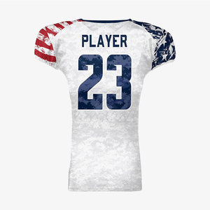 Camiseta de Práctica de Fútbol Americano, Transpirable, Estampada, Corta, Talla Grande, de Secado Rápido, Ligera, Cómoda, Personalizada, Ropa Deportiva para Hombre - Product Image 2