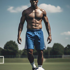 Short d'entraînement de football pour hommes Short de football de football à taille haute avec cordon de serrage pour hommes 100% Short de football de rugby en polyester - Product Image 2