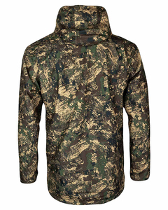 Veste de pluie tactique longue pour homme, camouflage numérique, capuche, camouflage forestier, imperméable, performance, randonnée, parka - Product Image 4