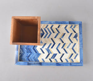 Bandeja con incrustaciones de hueso hecha a mano, bandeja para servir de resina y hueso de tamaño personalizado, decorativa para el hogar, cocina, hotel, Plato decorativo para servir - Product Image 6