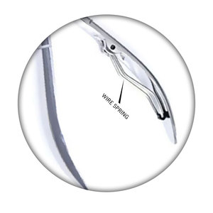 Luxurious 9.5cm High Carbon Steel Cuticle Nippers Wire Spring Lap Joint Chrome Nical Plated Good Hardness Stainless Steel - Product Image 4