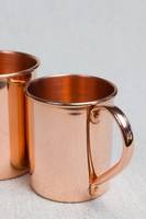 Ensemble de mugs à cocktail en cuivre de luxe pour bar à domicile