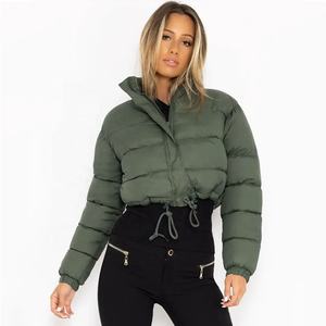 Oem <b>Women</b> Zip up Cropped <b>Jackets</b> Padding Quilted <b>Lightweight</b> Puffer <b>Jacket</b> <b>for</b> Female - Product Image 1