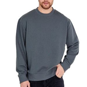 Sudaderas Personalizadas de Alta Calidad, Suaves, 100% Algodón, Felpa, Hombros Caídos, Cuello Redondo, Talla Grande, 400 g/m², Acanaladas, para Hombre - Product Image 1
