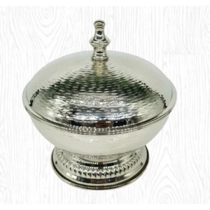 Gold and Silver Designer Food Serving Hot Pot Casserole Dish <b>Buffet</b> <b>Warmer</b> Display for Wedding Use - Product Image 6