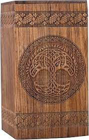 Urnas de cremación de madera hechas a mano modernas al por mayor urnas de entierro funerario decorativas para hombre y mujer a bajo precio - Product Image 4