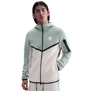 <b>Mens</b> Tech Fleece Waterproof Windrunner Full <b>Zip</b> Hooded <b>Jacket</b> Dusty Sage Lightweight Warm Athletic Training Outerwear Front - Product Image 4