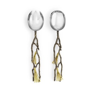 Ensemble de couverts de luxe en acier inoxydable avec manche vert élégant pour dîner, mariage et occasions spéciales - Product Image 1