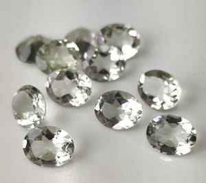 Oferta Especial: Amatista Verde Natural, Gema Suelta, Corte Ovalado Facetado 4x6mm-10x12mm con Juego de Color y Fuego para Fabricación de Joyas - Product Image 4