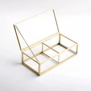 Moderno Joyero de Lujo para el Hogar, Decorativo, de Latón y Vidrio, para Organizar y Guardar Joyas - Product Image 1