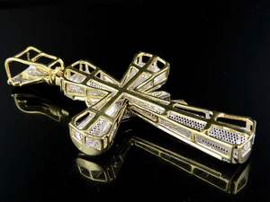 925 plata esterlina nuevo estilo Hip Hop Moissanite diamante VVS claridad Cruz colgante regalo perfecto para todos - Product Image 6