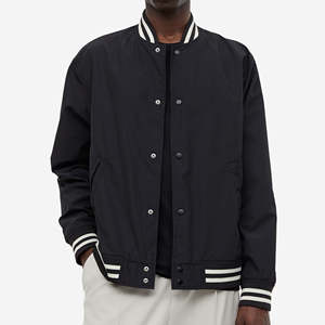 Chaqueta de Béisbol Personalizada de Alta Calidad, Chaqueta Universitaria de Color Sólido, Chaqueta Universitaria de Satén de Moda para Hombre y Mujer - Product Image 6