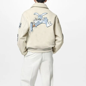 Vêtements d'hiver tendance personnalisés en gros chenille broderie Patch Letterman Varsity Jacket pour hommes - Product Image 6