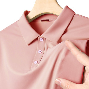 เสื้อยืดแขนสั้นลำลองสำหรับผู้หญิงเสื้อโปโลมีปกคอเสื้อวัยกลางคนและผู้สูงอายุสีพื้นสำหรับฤดูร้อน2024 - Product Image 5