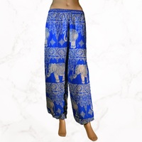 Pantalon de Yoga à fente haute pour femmes, vêtement ample, style bohème, ajouré, Costume Hippie, vêtement d'entraînement, survêtement Harem, collection