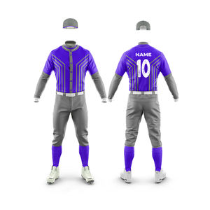 Ensemble d'uniformes de baseball de haute qualité respirant et de bonne qualité, vente en gros à bas prix, uniforme de baseball - Product Image 6