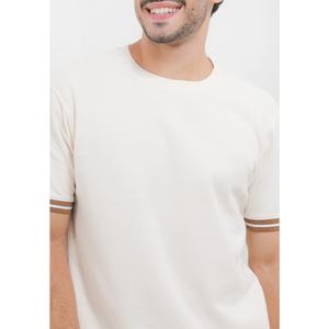 Camiseta de cuello redondo de algodón 100% de gran tamaño de lujo para hombre, patrón sólido para una ropa de verano perfecta - Product Image 6