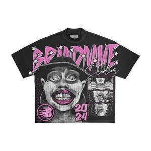 เสื้อยืดคอกลมสำหรับผู้ชายแบบคลาสสิกผ้าฝ้าย100% พิมพ์ลายย้อมสีล้วนสำหรับฤดูร้อนฤดูใบไม้ร่วงมีให้เลือกหลายสี - Product Image 3