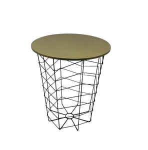 Table en fer/MDF Table basse couleur nickel pour salon meubles de chambre à coucher faits à la main personnalisés en vrac - Product Image 5