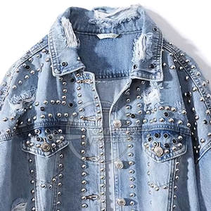 Vestes en jean à manches longues de différentes couleurs Veste en jean à prix de gros Veste en jean pour femmes à prix d'usine - Product Image 2