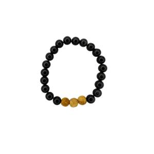 Carnelian Natural Crystal 8mm Bracelet with Aromatic Palo Santo 3 <b>Beads</b> Palo Santo Aromatic Wood Bracelet - Product Image 5