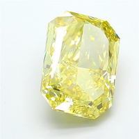 Diamant de laboratoire luxueux, couleur jaune vif fantaisie, taille excellente, certifié IGI, pierre lâche, haute brillance, pour usage en joaillerie.